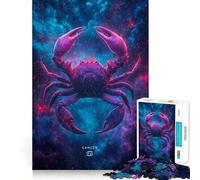 Rompecabezas para Adultos de 1000 Piezas con el Signo Zodiacal Cáncer,diseño de Bordes precisos,Juguete Creativo para desarrollar la Creatividad,Juego para Pasar un rato Agradable,Pieza de navideña