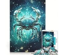 Rompecabezas para Adultos de 1000 Piezas con el Signo Zodiacal Escorpio Juegos Divertidos Carrera de Velocidad Manual colección de Artistas Bellas Artes 50x75cm