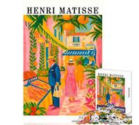 Rompecabezas para Adultos de 1000 Piezas con Escena de Mercado al Estilo de Henri Matisse Rompecabezas de 1000 Piezas Divertidos Juegos Regalos de Amigo Invisible Divertidos y con Humor (50x75cm)