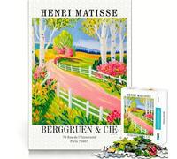 Rompecabezas para Adultos de 1000 Piezas con Estampado de abedules,Encaje, Juego Mental,Regalo de Juego Lento,Regalo de Arte navideño (38x26cm)
