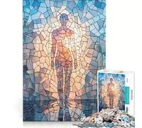Rompecabezas para Adultos de 1000 Piezas con Figura Humana en Mosaico Juego Imposible Mejora la Memoria con Piezas de Formas aleatorias Que encajan Perfectamente 38x26cm