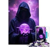 Rompecabezas para Adultos de 1000 Piezas con Figura mística Que sostiene Juguetes Brillantes y adictivos para Cultivar la Paciencia análisis de Juegos imposibles y lógica Regalo de cumpleaños