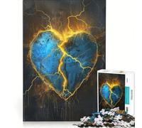 Rompecabezas para Adultos de 1000 Piezas con Forma de corazón Roto, Juguetes antiestrés, desafiantes y de Gran dificultad, con un Hermoso diseño 38x52cm