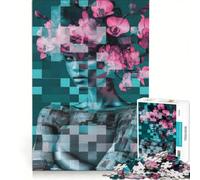 Rompecabezas para Adultos de 1000 Piezas con Forma de orquídea Juguete Educativo difícil y desafiante Que fomenta el Amor Entre Parejas 50x75cm