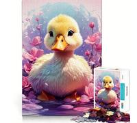 Rompecabezas para Adultos de 1000 Piezas con Forma de Patito,articulaciones afiladas,Juguete Que desafía la Mente,diversión Relajante,decoración navideña para el hogar (38x26cm)