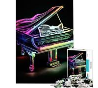 Rompecabezas para Adultos de 1000 Piezas con Forma de Piano Colorido Que Ayuda a ejercitar el Cerebro Divertido y con un Toque de Humor Ideal para Decorar la Pared para Mayores de 14 años 38x52cm