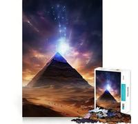 Rompecabezas para Adultos de 1000 Piezas con Forma de pirámide del Antiguo Egipto Juego de concentración Mental de Alta precisión Manualidad para Cortar y Crear vínculos con Tus Seres Queridos