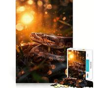 Rompecabezas para Adultos de 1000 Piezas con Forma de Serpiente pitón Bola,Corte preciso,Arte,Desarrollo de la Mente,Juego Relajante, (38x52cm)