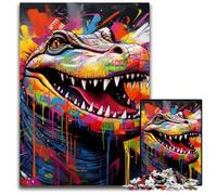 Rompecabezas para Adultos de 1000 Piezas con Grafiti de Cuervo, decoración Colorida para el hogar y Juego Familiar Interactivo, Regalo Ideal, 50x75cm/19,68x29,52 Pulgadas
