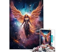 Rompecabezas para Adultos de 1000 Piezas con guía angelical Que Ayuda a ejercitar el Cerebro Una Obra de Arte Juegos relajantes para Mayores de 14 años 38x52cm