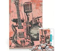 Rompecabezas para Adultos de 1000 Piezas con Iconos Musicales Estilo Graffiti, Juego práctico, desafiante de completar, colección de Artistas, Bellas Artes 38x26cm