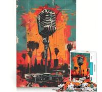 Rompecabezas para Adultos de 1000 Piezas con Iconos Musicales Estilo Graffiti, Juegos Divertidos, Carrera de Velocidad Manual, colección de Artistas, Bellas Artes 38x52cm