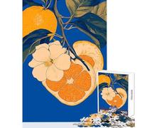Rompecabezas para Adultos de 1000 Piezas con ilustración de Flor de Naranja Juguete Educativo Regalos y Juguetes geniales Juegos educativos interacción Entre Padres e Hijos tamaño 38x26cm