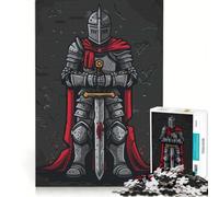 Rompecabezas para Adultos de 1000 Piezas con ilustración de un Caballero Medieval Juegos educativos desafiantes de completar cumpleaños 38x52cm