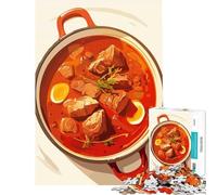 Rompecabezas para Adultos de 1000 Piezas con ilustración de un guiso abundante en una Olla Juego Educativo y desafiante Juguete práctico para la diversión Familiar Regalos Divertidos tamaño 75x50cm