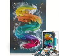 Rompecabezas para Adultos de 1000 Piezas con Impresionantes líneas y espirales Juguete Educativo difícil y desafiante Que Mejora el Amor Entre Parejas 38x52cm