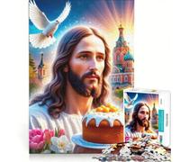Rompecabezas para Adultos de 1000 Piezas con la Imagen de Jesús, Juegos relajantes, para desconectar intelectualmente, Regalo de cumpleaños, Regalos de Viaje 50x75cm