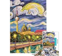 Rompecabezas para Adultos de 1000 Piezas con la Pintura de Van Gogh en Berlín Juegos relajantes para Pasar el Tiempo en casa (Tamaño 50x75cm)