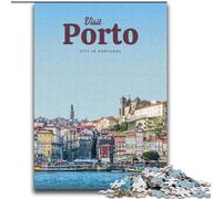 Rompecabezas para Adultos de 1000 Piezas con la Visita a Oporto, Juguetes educativos, Juegos Familiares, cumpleaños, 75x100cm