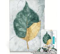 Rompecabezas para Adultos de 1000 Piezas con lámina de Oro sobre mármol, Juguetes para armar, Ideal para la interacción Entre Padres e Hijos, cumpleaños y Navidad 38x52cm