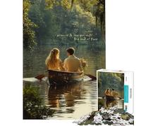 Rompecabezas para Adultos de 1000 Piezas con Lindas Frases de Amor para Parejas Juego práctico de Corte preciso Regalo de cumpleaños y único (tamaño 38x26cm)