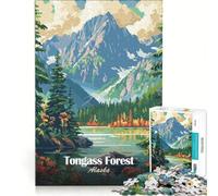 Rompecabezas para Adultos de 1000 Piezas con Paisaje del Bosque Tongass de Alaska Ideal para armar Mejorar la Memoria o como Regalo para Toda la Familia 38x52cm