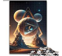 Rompecabezas para Adultos de 1000 Piezas con Paisaje Extraterrestre de Santuario. Ideal para divertirse en Familia Fiestas y cumpleaños (26x38cm).