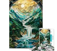 Rompecabezas para Adultos de 1000 Piezas con Paisaje mítico Surrealista Juegos relajantes para Pasar el Tiempo en casa Durante Las Vacaciones (Tamaño 38x26cm)