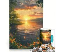 Rompecabezas para Adultos de 1000 Piezas con Paisaje Natural Juegos relajantes Que mejoran la Memoria cumpleaños y Navidad 38x26cm
