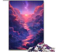 Rompecabezas para Adultos de 1000 Piezas con paisajes Extraterrestres Coloridos, Rompecabezas de cartón para Adultos, tamaño 26x38cm, reuniones Familiares, cumpleaños y Vacaciones.