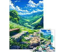 Rompecabezas para Adultos de 1000 Piezas con paisajes Naturales Rompecabezas para Adolescentes Ideal para Pasar el Tiempo en casa Durante Las Vacaciones Un Juego de desafío único 38x26cm
