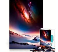 Rompecabezas para Adultos de 1000 Piezas con paisajes nevados celestiales y Corte preciso Juguete Divertido para Resolver Problemas Tiempo de Ocio Decoración de cumpleaños Regalo (38x52cm)