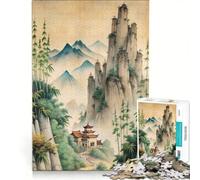 Rompecabezas para Adultos de 1000 Piezas con Pinturas clásicas Chinas, Juguetes para armar, Entrena tu Cerebro y Tus Manos, con póster y Hoja de Preguntas a Juego 50x75cm