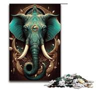 Rompecabezas para Adultos de 1000 Piezas con Poderes mágicos de Elefante. Cada Pieza es única. Juego desafiante y Divertido para Toda la Familia. 75 x 50 cm.