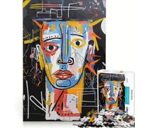 Rompecabezas para Adultos de 1000 Piezas con Retrato Abstracto de Augusto en Colores Vivos, Juguetes antiestrés, Ideal para la interacción Entre Padres e Hijos, cumpleaños 38x26cm