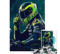 Rompecabezas para adultos de 1000 piezas con retrato de piloto de MotoGP Rompecabezas para adolescentes Juegos relajantes Regalos para mujeres Regalos de cumpleaños y obsequios únicos (tamaño 38x52cm)