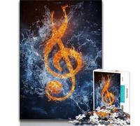 Rompecabezas para Adultos de 1000 Piezas con símbolos ingleses Ideal para Adolescentes para aliviar el estrés para Pasar el rato y Decorar el hogar 26x38cm