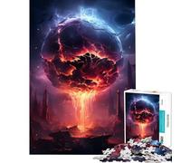 Rompecabezas para Adultos de 1000 Piezas con temática de Anime y destrucción de la Tierra Juego Educativo y desafiante Juguete práctico para la diversión Familiar Regalos Divertidos tamaño 38x26cm