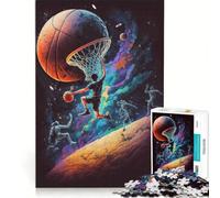 Rompecabezas para Adultos de 1000 Piezas con temática de Baloncesto, Coloridos, Ideales para armar, mejoran la Memoria y Son un excelente Regalo para Toda la Familia 38x52cm