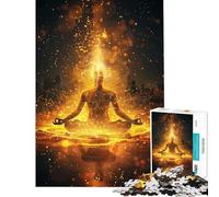Rompecabezas para Adultos de 1000 Piezas con temática de Yoga meditación y espíritu Difícil y desafiante Regalo Ideal para Mujeres Juguetes antiestrés para Mayores de 14 años Juego 38x26cm