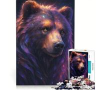 Rompecabezas para Adultos de 1000 Piezas con temática Espacial Animales Salvajes y Osos Juguetes antiestrés difíciles y desafiantes con un Hermoso diseño 50x75cm
