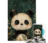 Rompecabezas para Adultos de 1000 Piezas con un Adorable Oso Panda en Acuarela un desafío Educativo para Aprender a Montar a Mano Juguete para Mayores de 14 años (38x26cm)