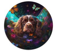 Rompecabezas para Adultos de 1000 Piezas con un Hermoso Lobo Disfrutar en Familia en Navidad, Acción de Gracias, cumpleaños y Pascua (67,5 x 67,5 cm).