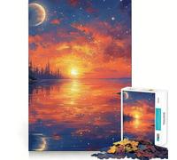 Rompecabezas para Adultos de 1000 Piezas con un Hermoso Paisaje,diseño de Corte Fino,Ideal para Entrenar la Mente,divertirse y Relajarse cumpleaños Arte y Juego (38x26cm)