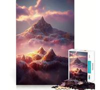 Rompecabezas para Adultos de 1000 Piezas con un Hermoso Paisaje fantástico y un diseño de Corte Fino Ideal para Entrenar la Mente,Relajarse y divertirse en cumpleaños (38x26cm)