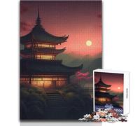 Rompecabezas para Adultos de 1000 Piezas con un Hermoso Paisaje japonés Antiguo, análisis de Juegos y lógica, Regalo de Amigo Secreto (38x26cm)