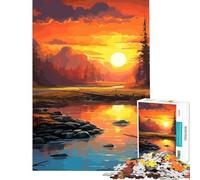 Rompecabezas para Adultos de 1000 Piezas con un Hermoso Paisaje Natural Juegos Familiares Que desafían la Inteligencia Juguetes adictivos Excelentes Regalos Una Obra de Arte Tamaño 38x52cm