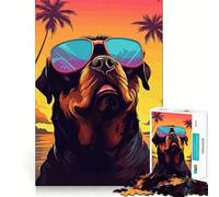 Rompecabezas para Adultos de 1000 Piezas con un Hermoso Perro de diseño Fino Ideal para Entrenar la Mente,divertirse y Relajarse cumpleaños Arte y Juego (38x52cm)