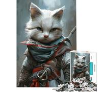 Rompecabezas para Adultos de 1000 Piezas con un Lindo Gato Asesino Juego Educativo desafío Juguete Juego Relajante Mejora la Memoria Regalo de cumpleaños (tamaño 50x75cm)