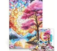 Rompecabezas para Adultos de 1000 Piezas con un Maravilloso Paisaje Ideal para Decorar la Pared o para divertirse en casa y Fortalecer el Amor en Pareja 38x52cm